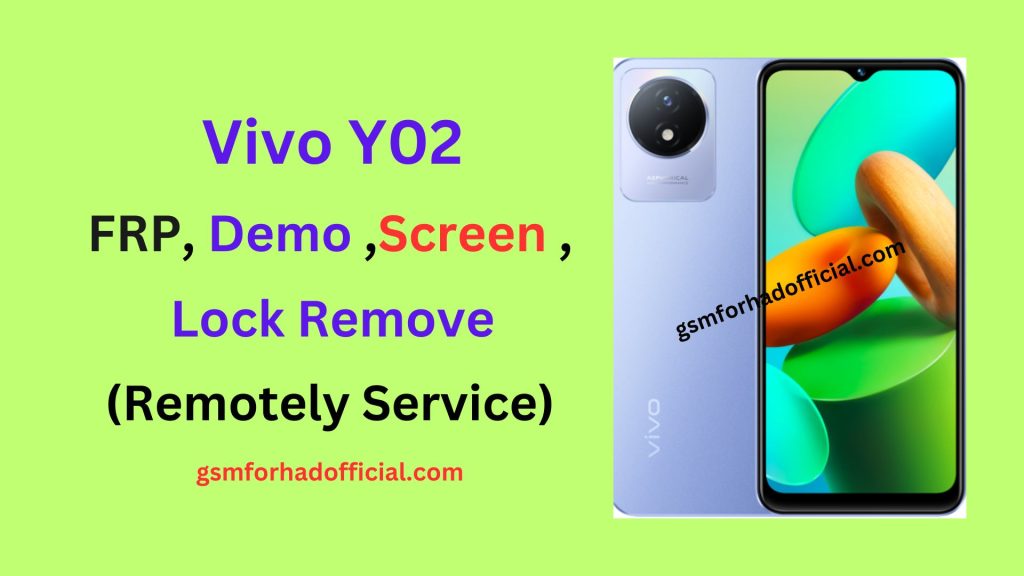 Vivo Y02 FRP Remove