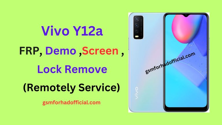 Vivo Y12a FRP Lock Remove