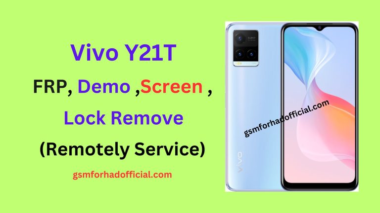 Vivo Y21T FRP Lock Remove