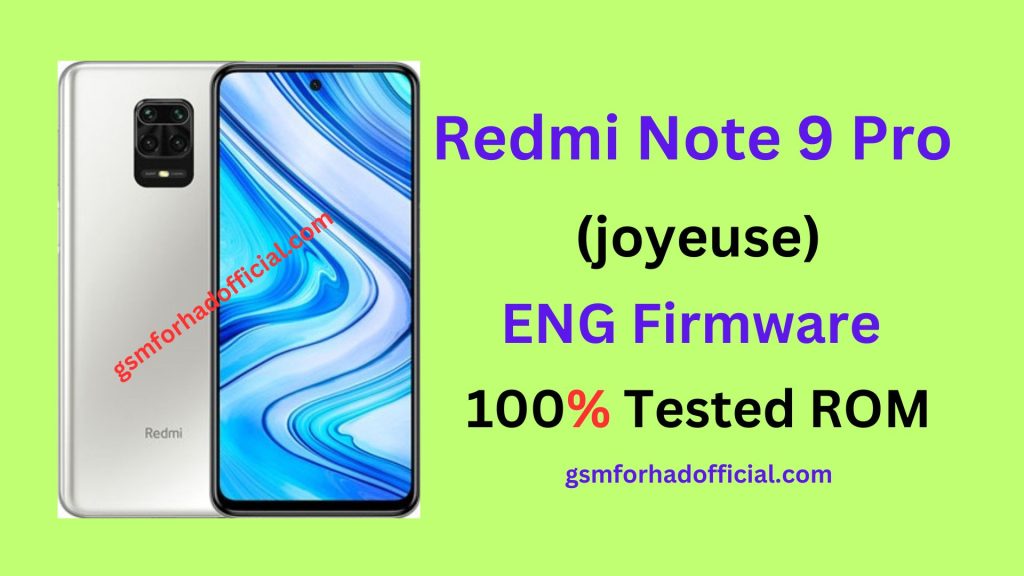 Xiamoi Redmi Note 9 Pro (joyeuse) ENG