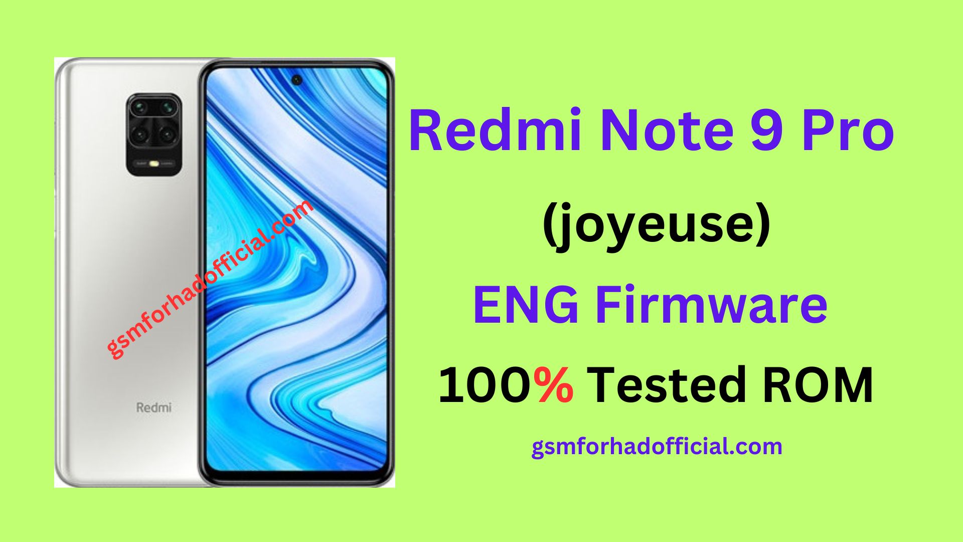 Xiamoi Redmi Note 9 Pro (joyeuse) ENG