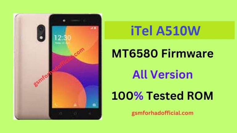 iTel A510W Flash File Without Password