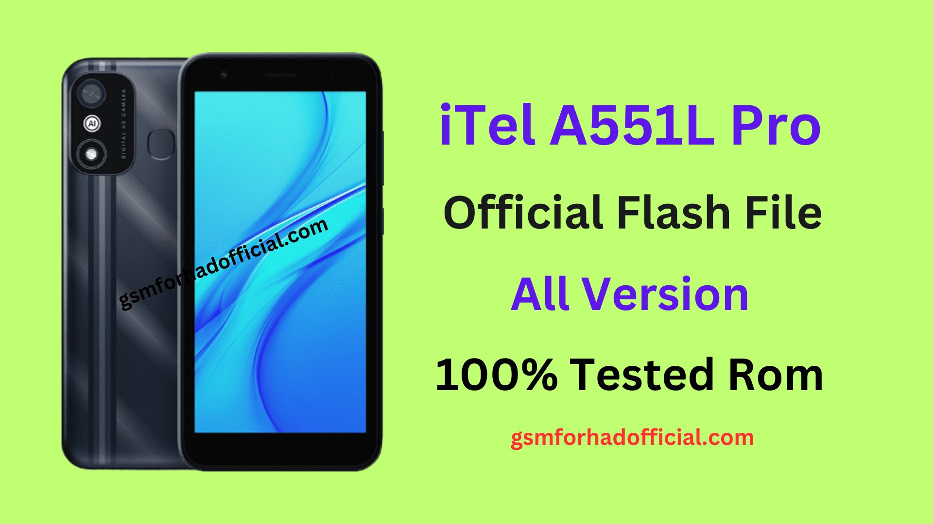 iTel A551L Pro Flash File