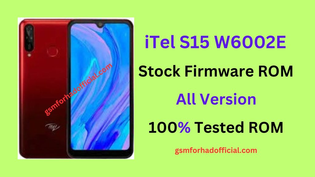 iTel W6002E Flash File