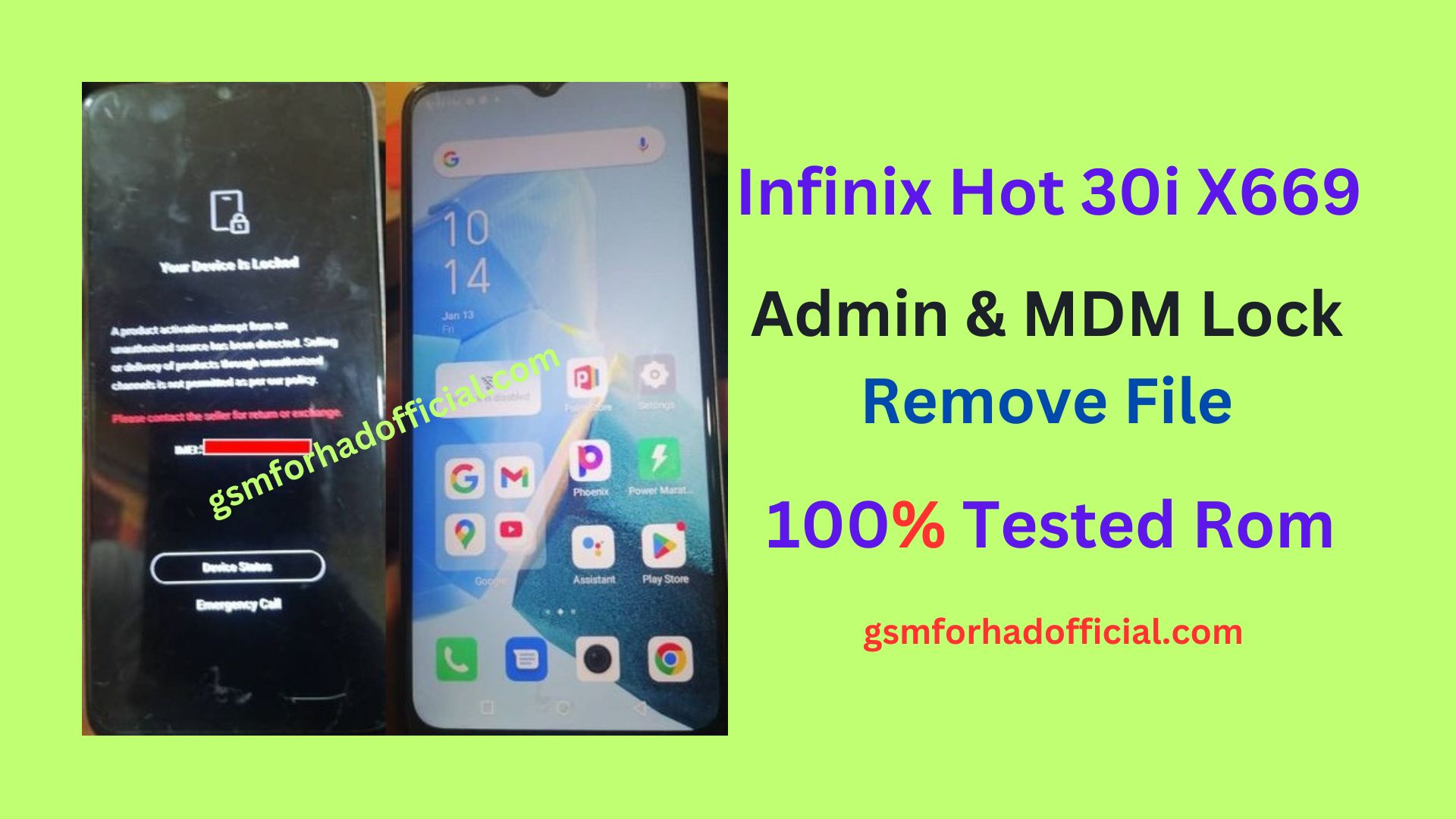 Infinix X669 MDM Remove File