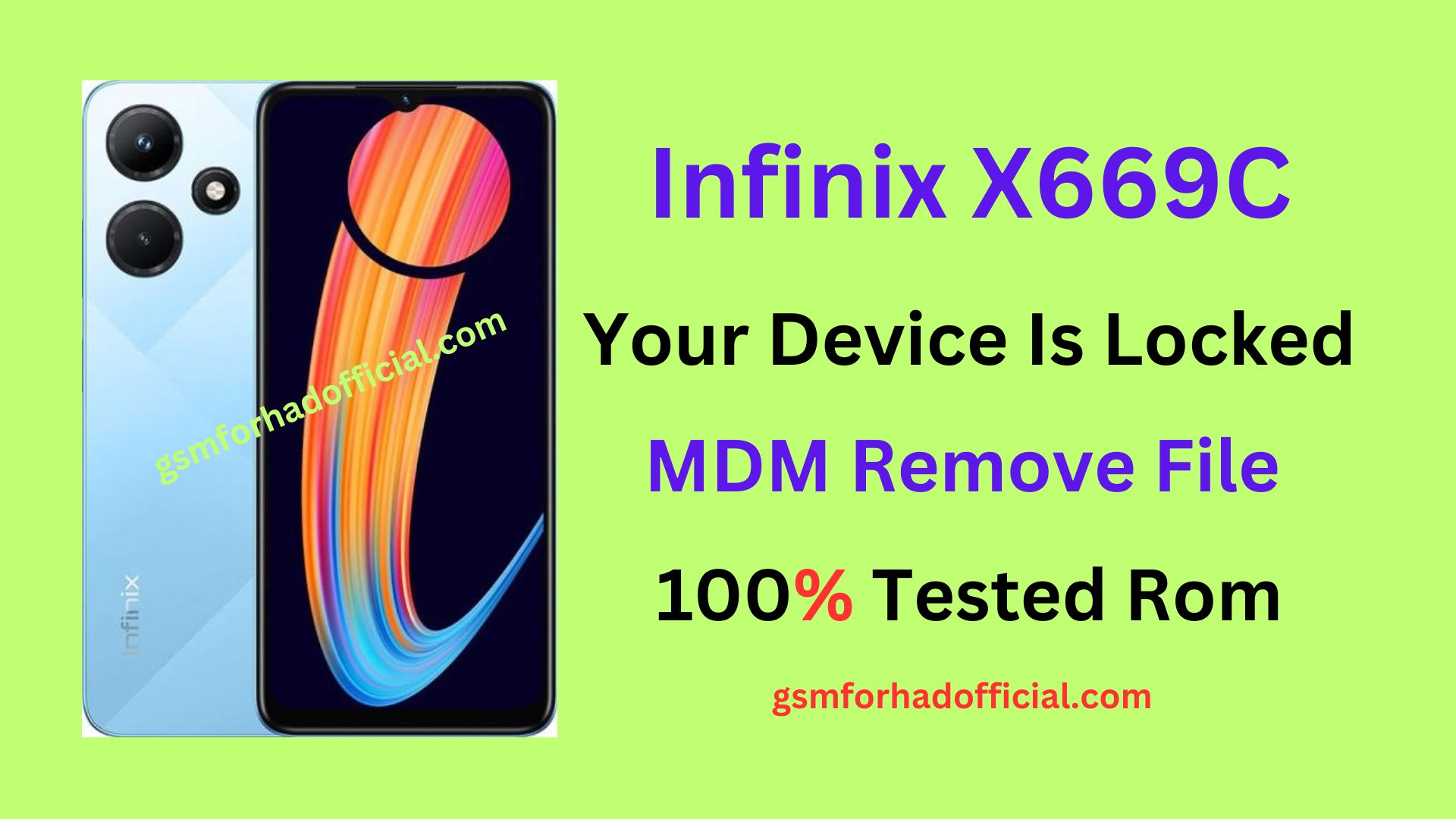 Infinix X669C MDM Remove File