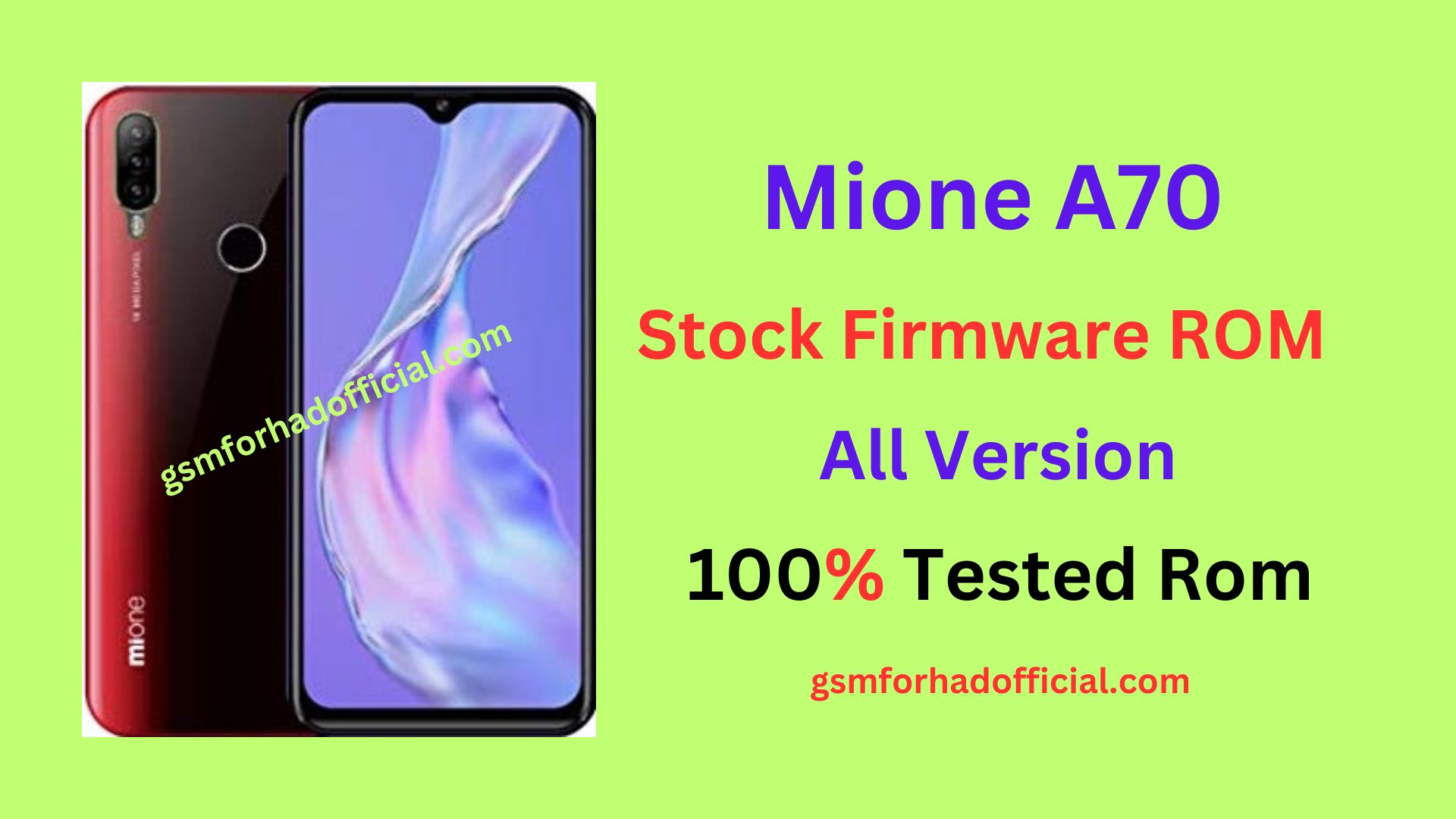 Mione A70 Flash File