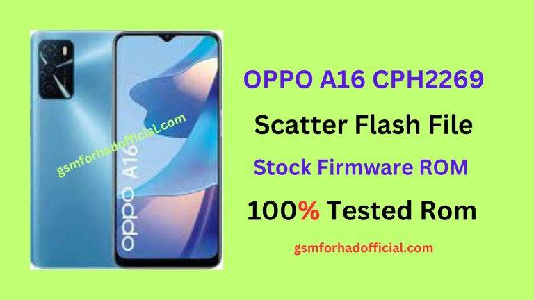 OPPO A16 Flash File