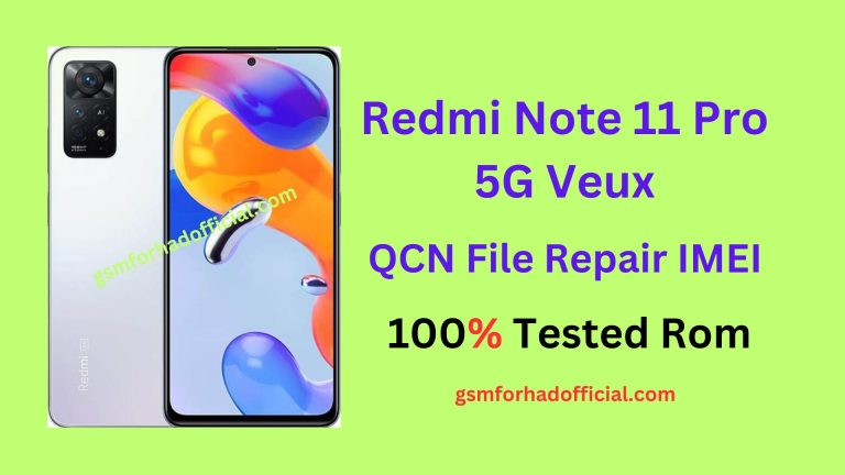 Redmi Note 11 Pro 5G QCN File