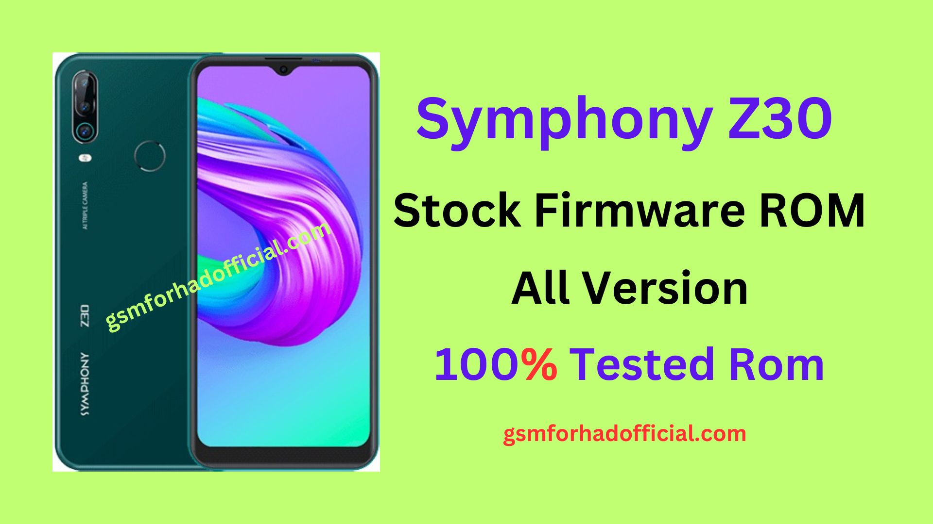 Symphony Z30 Flash File Without Password