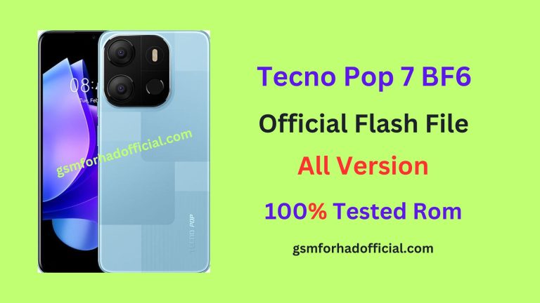 Tecno BF6 Flash File