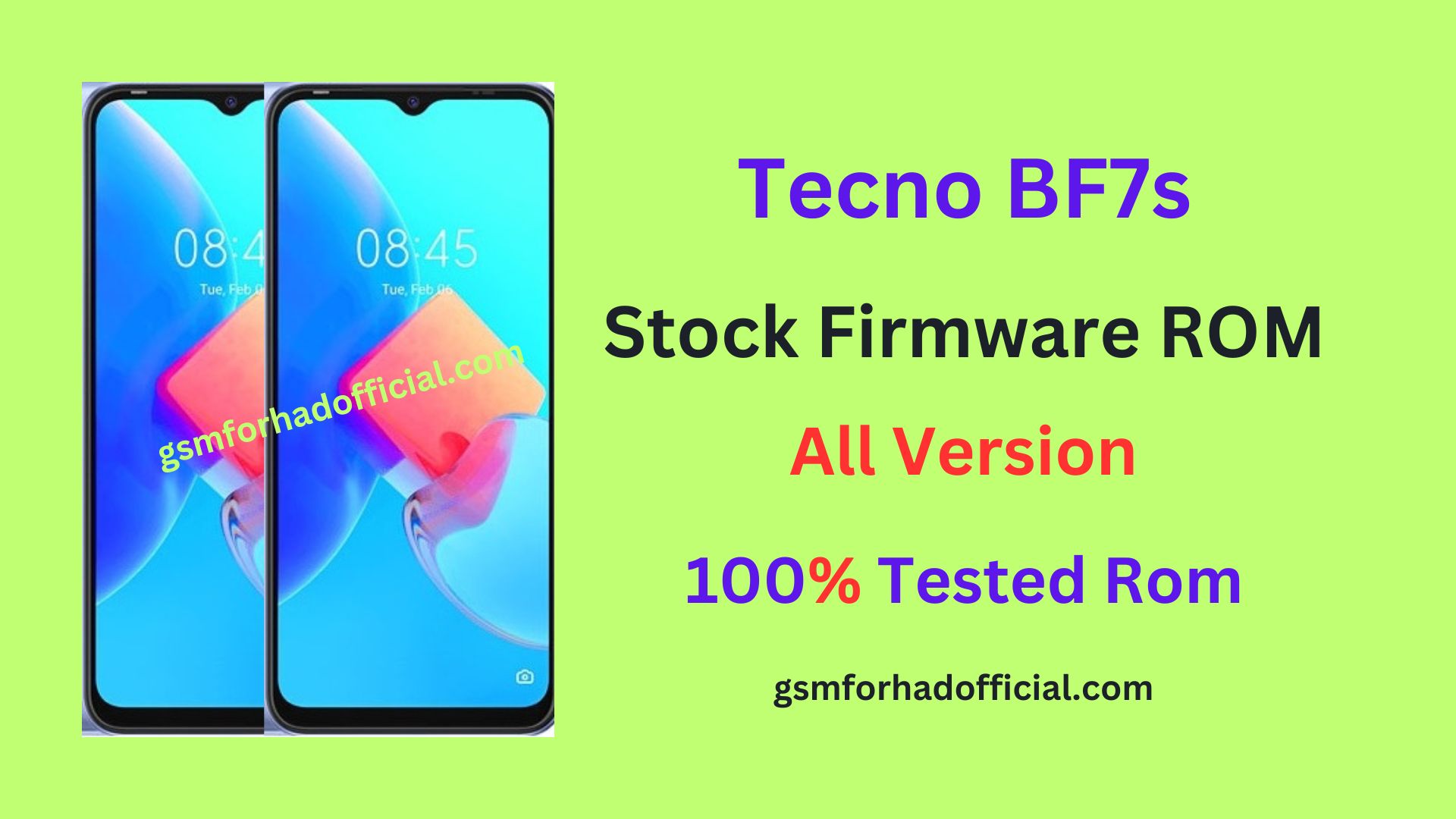 Tecno BF7s Flash File