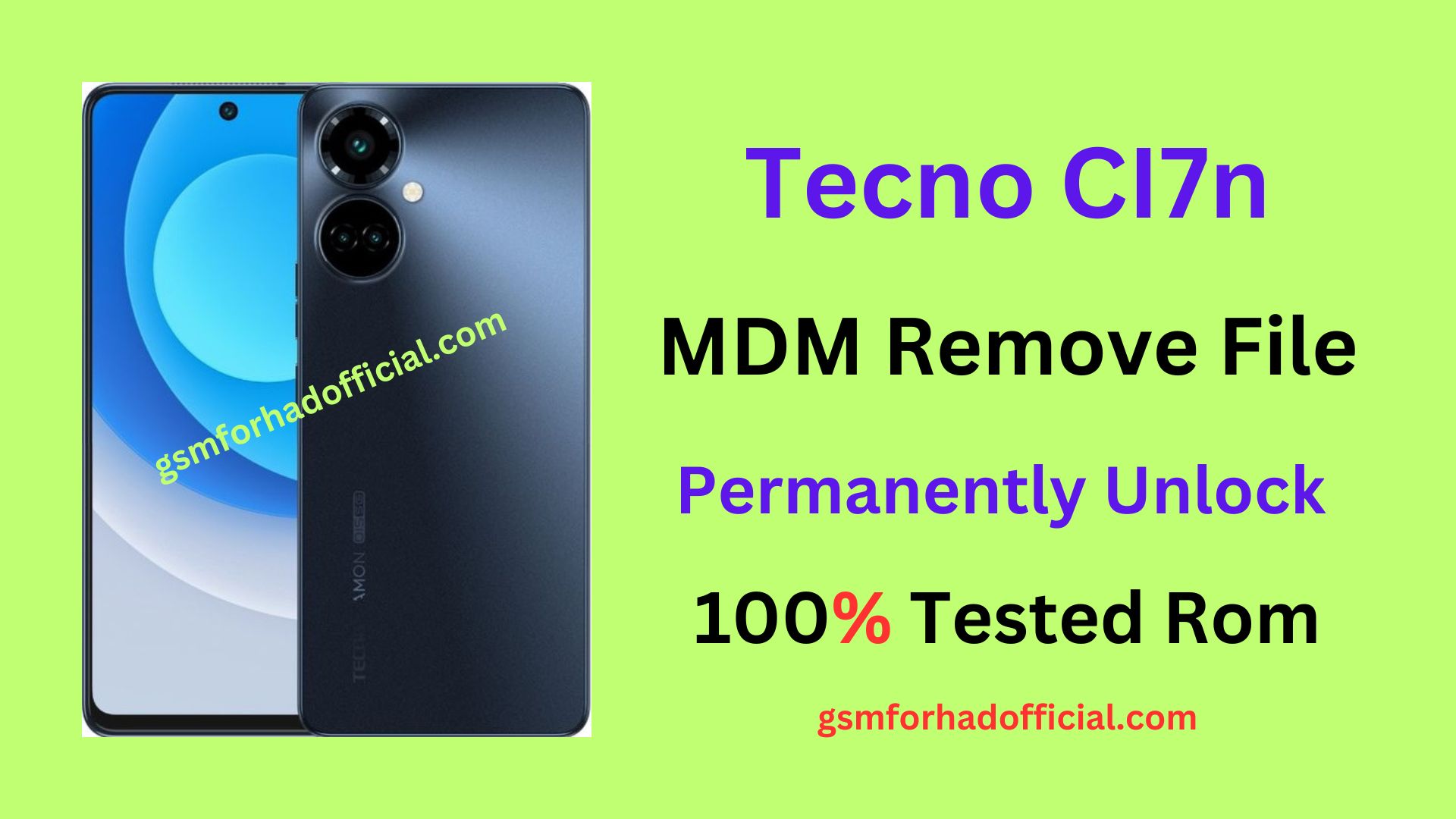 Tecno CI7n MDM