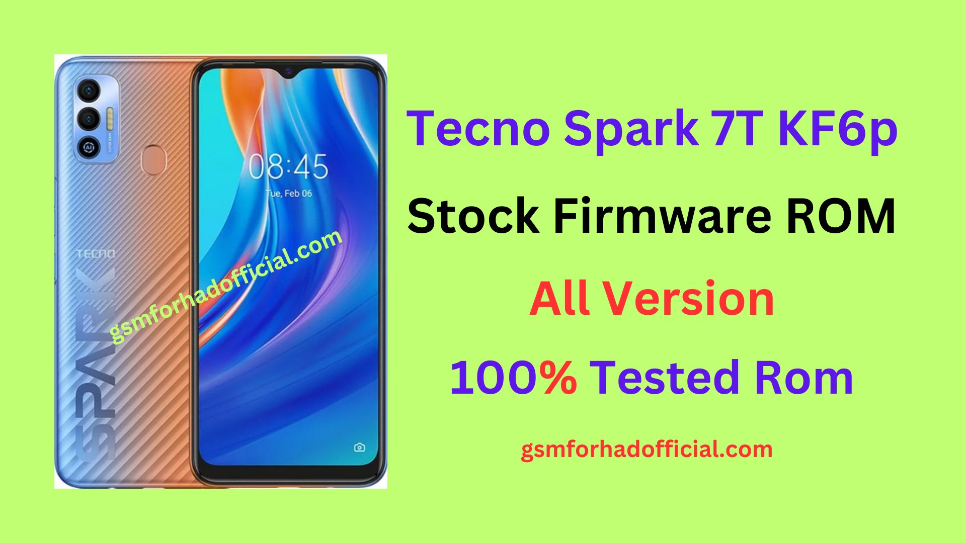 Tecno KF6p Flash File