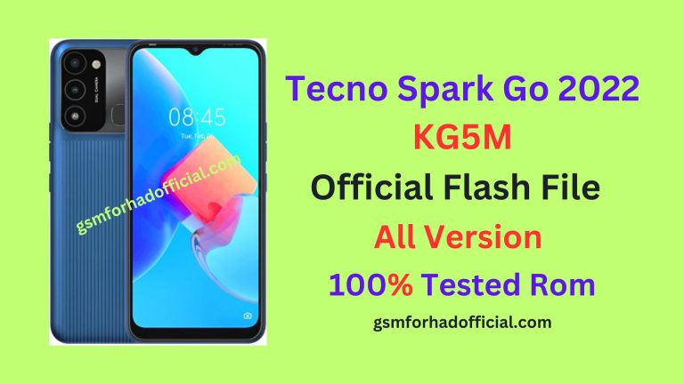 Tecno KG5M Flash File