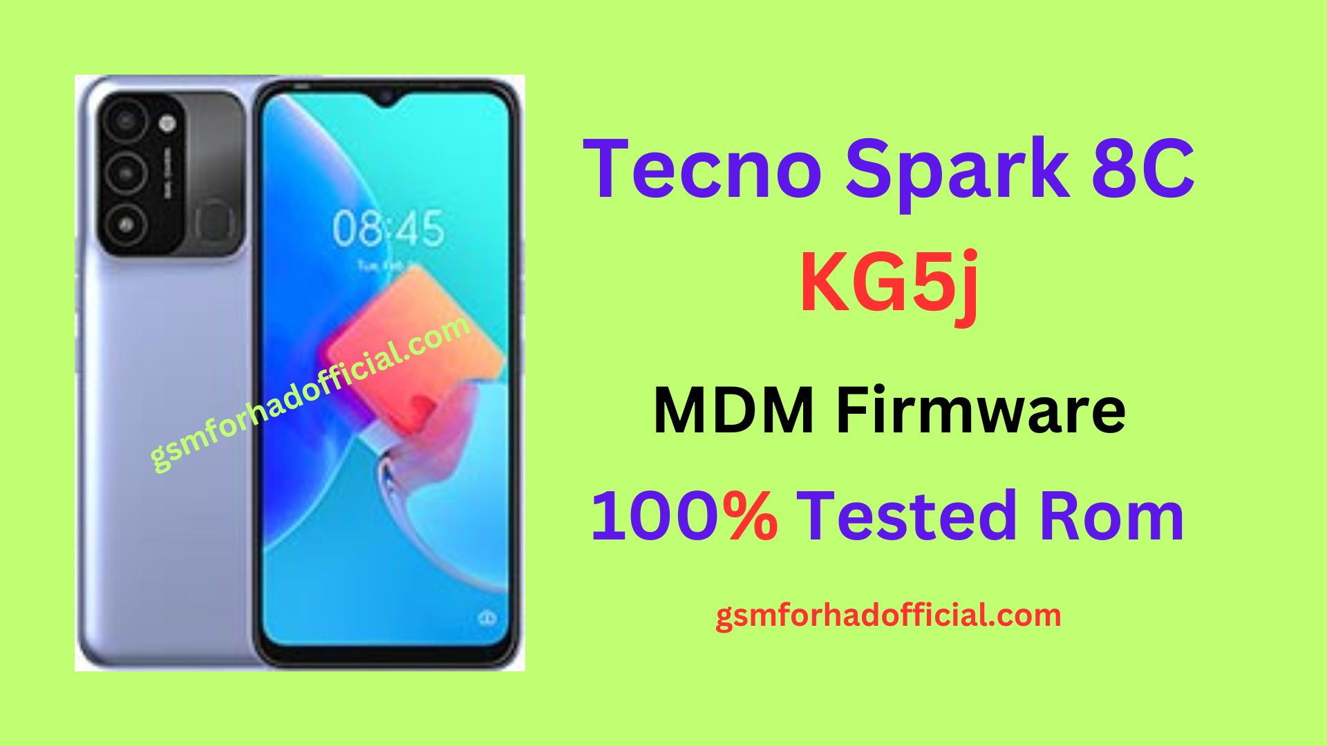 Tecno KG5j MDM Remove File