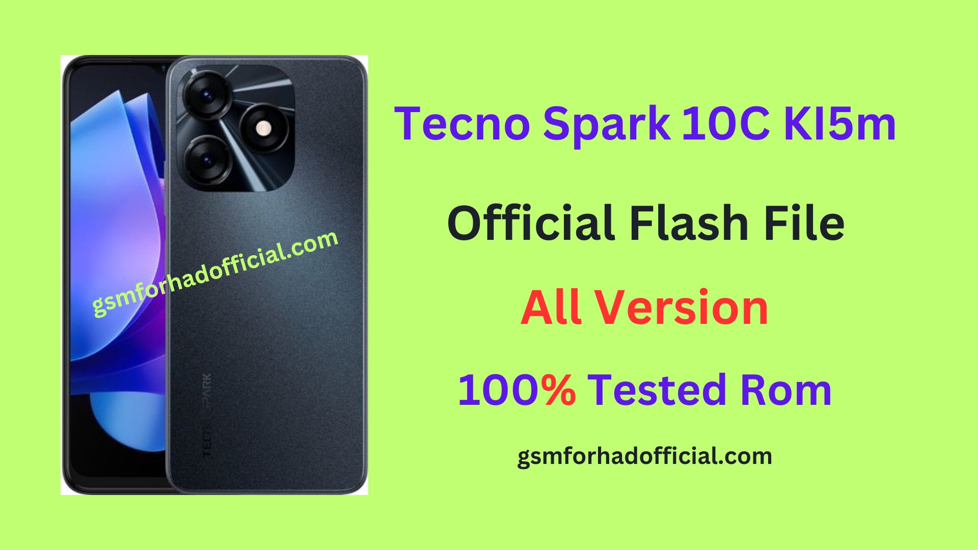 Tecno KI5m Flash File