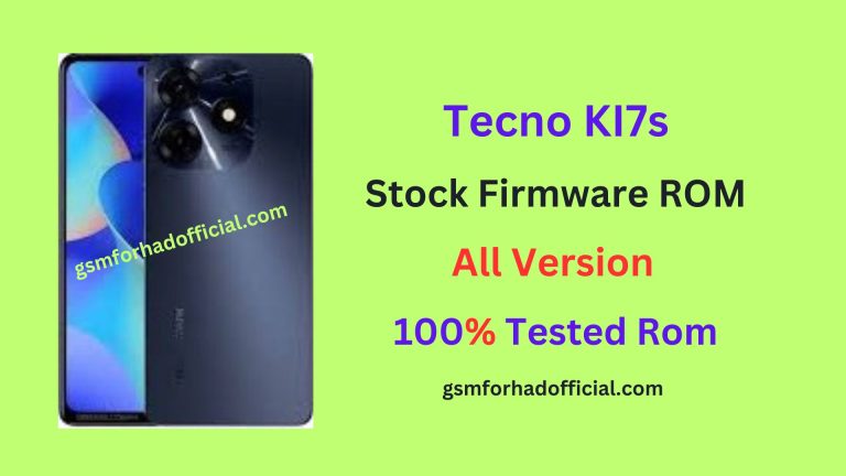 Tecno KI7s Flash File