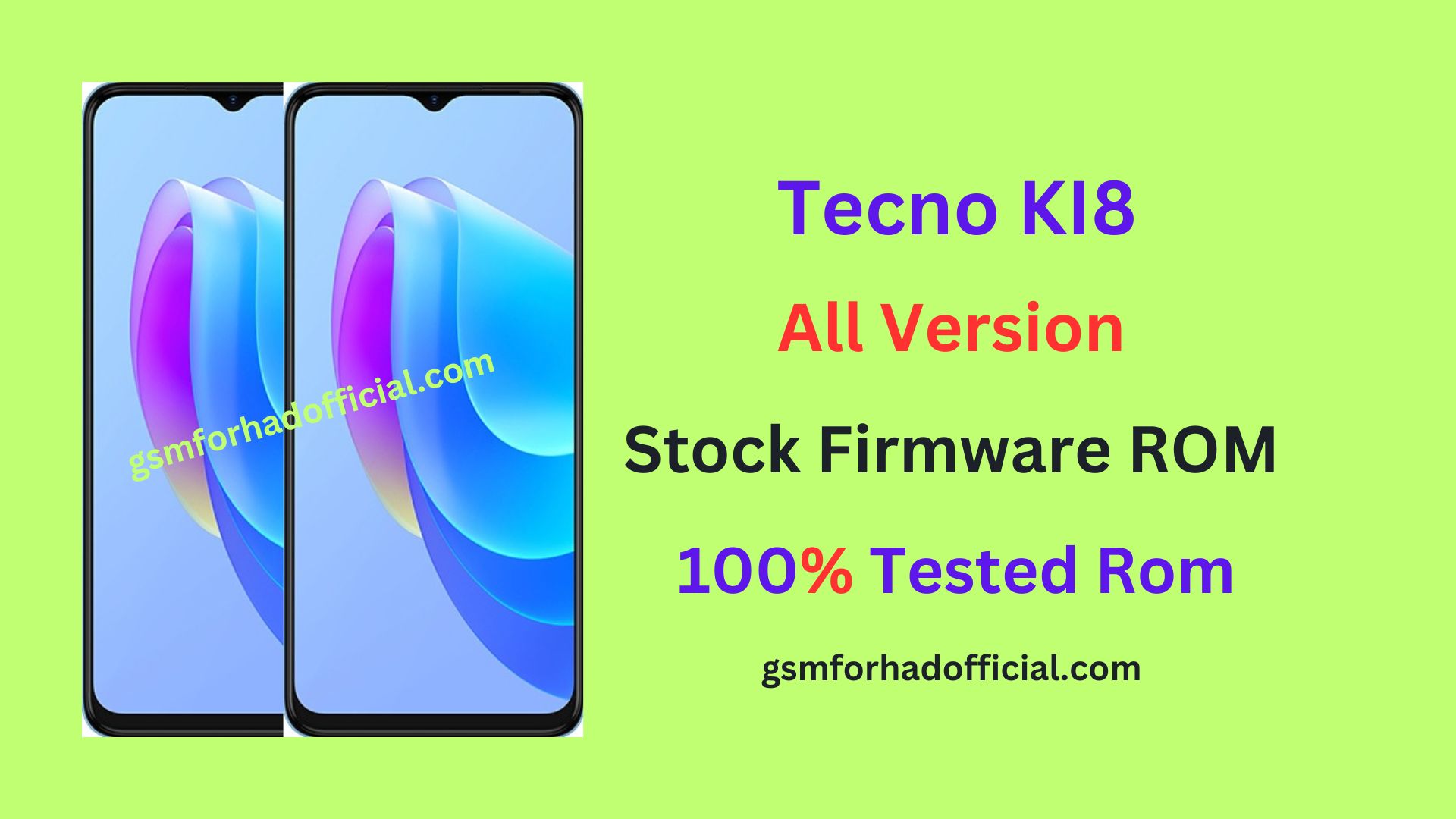 Tecno KI8 Flash File