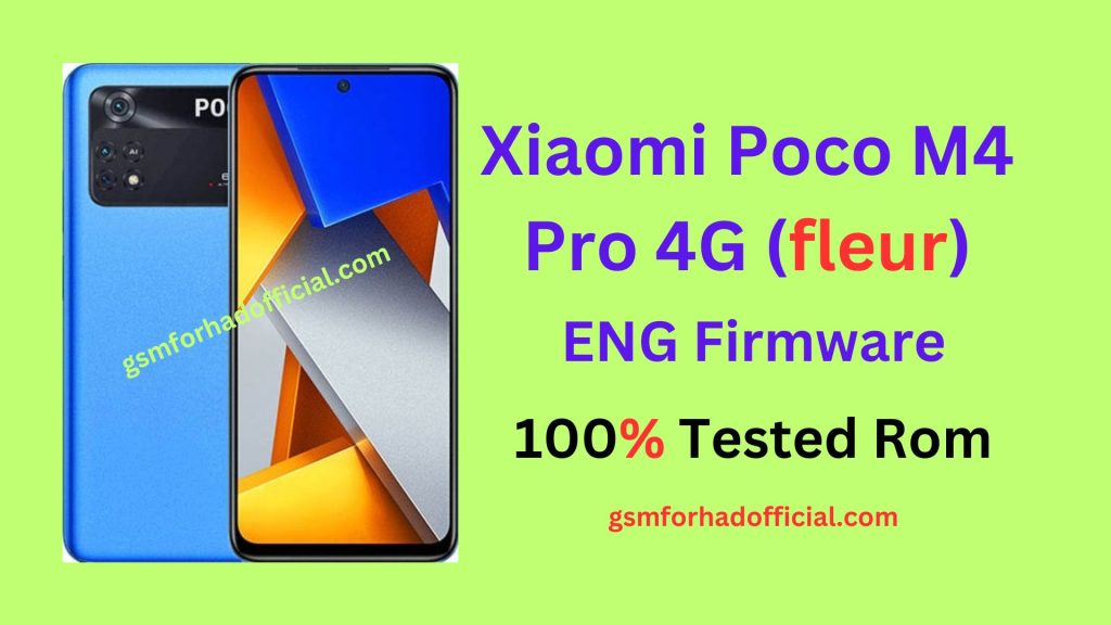 Xiaomi POCO M4 Pro 4G (fleur) ENG Firmware