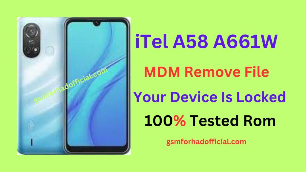 iTel A661W MDM Remove File