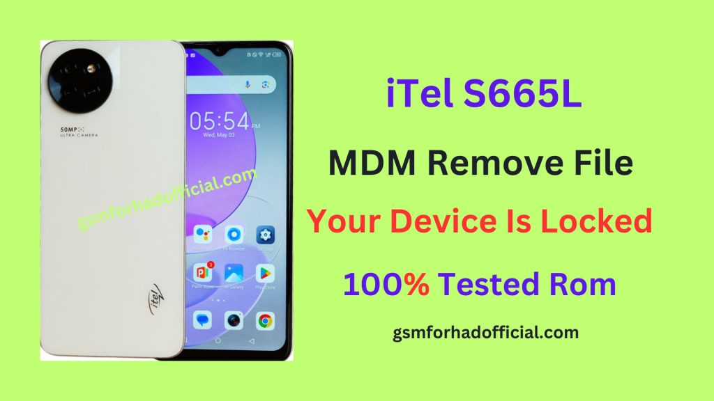 iTel S665L MDM Remove File