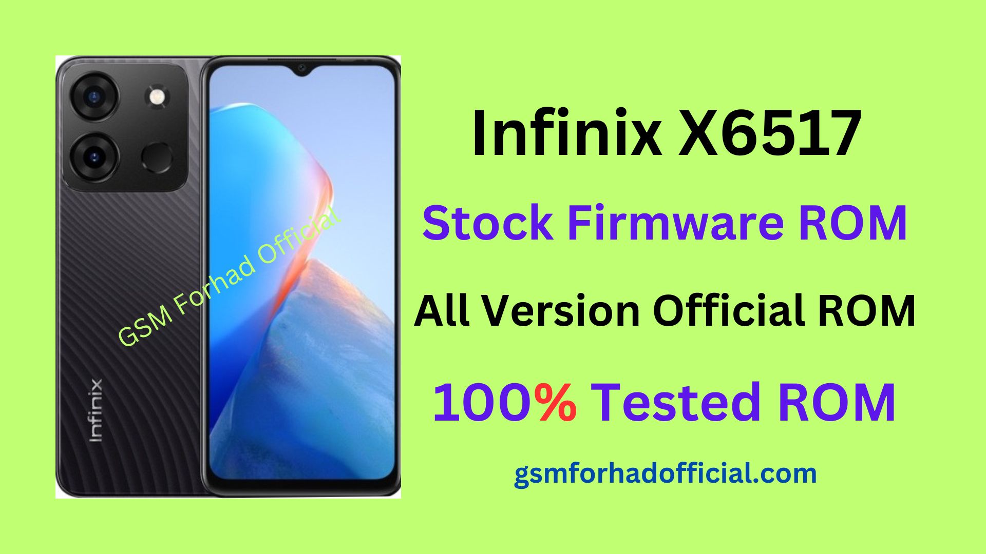 Infinix X6517 Flash File