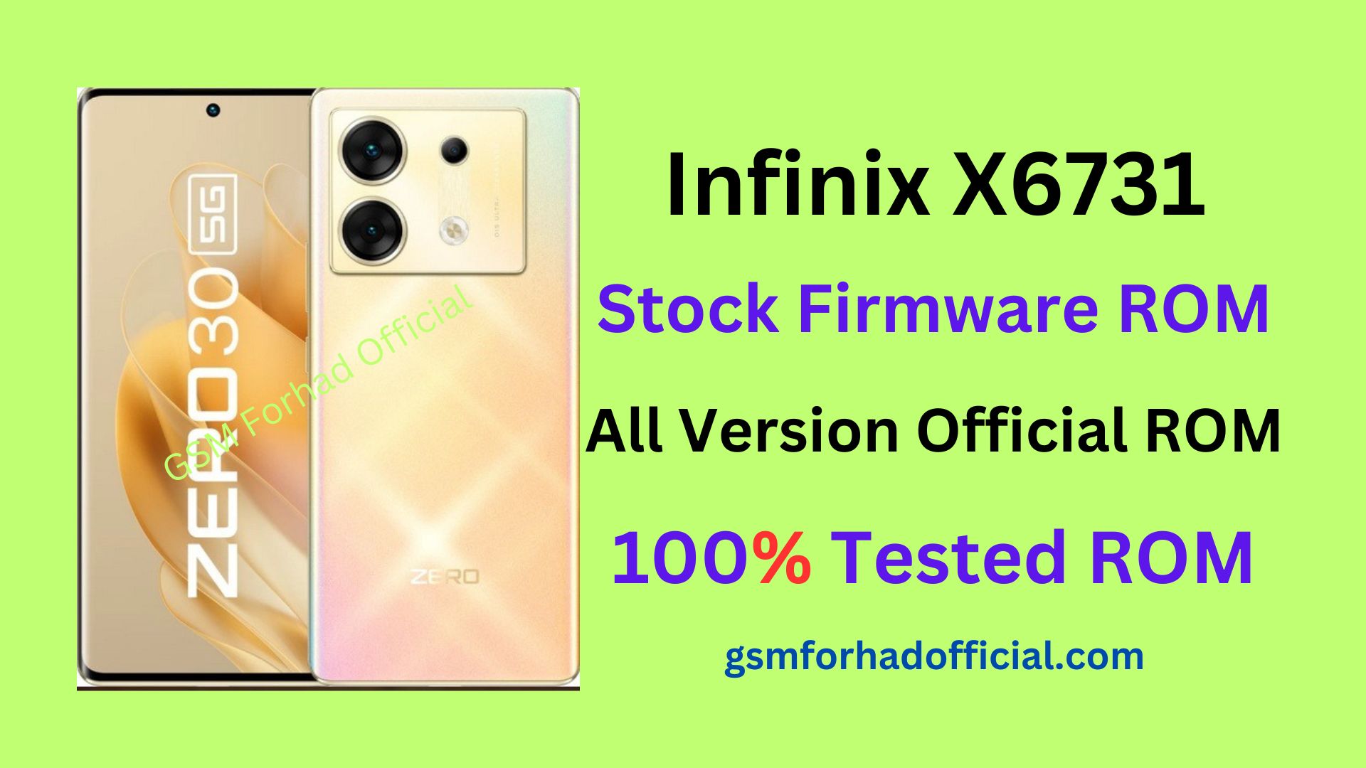 Infinix X6731 Flash File