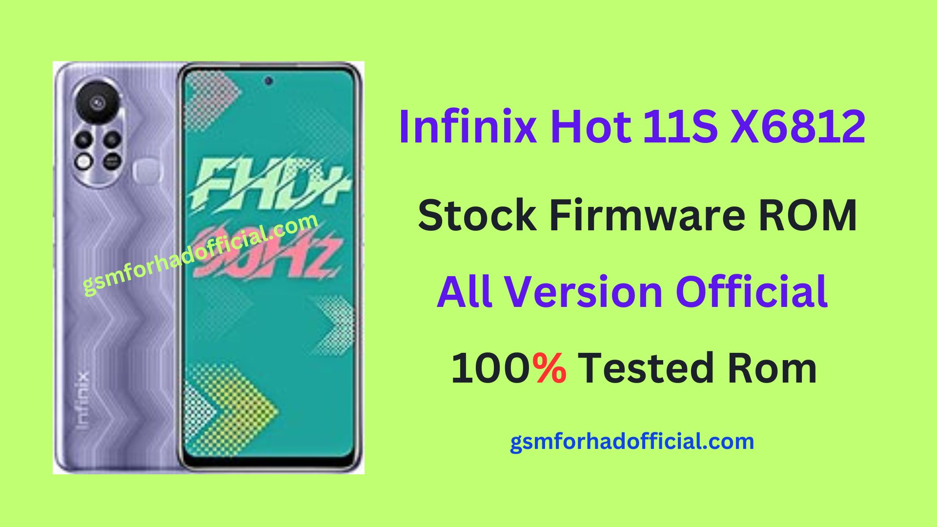 Infinix X6812 Flash File