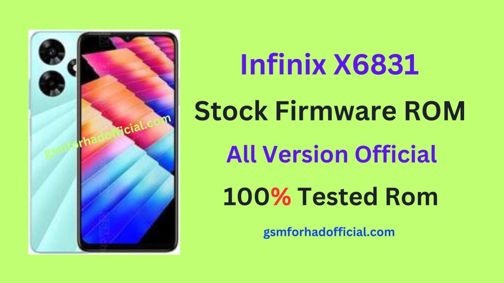 Infinix X6831 Flash File Without Password