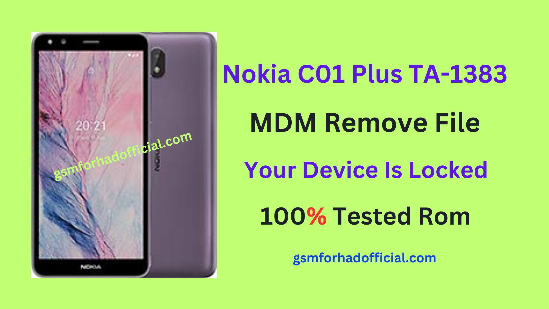 Nokia TA-1383 MDM Remove File