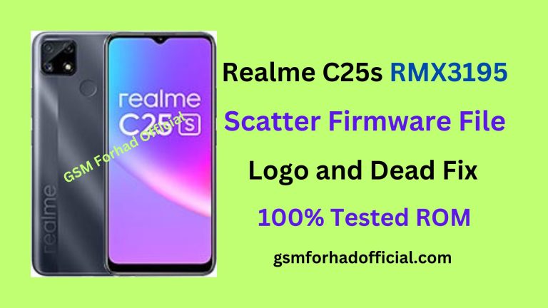 Realme C25s RMX3195 Scatter Flash File