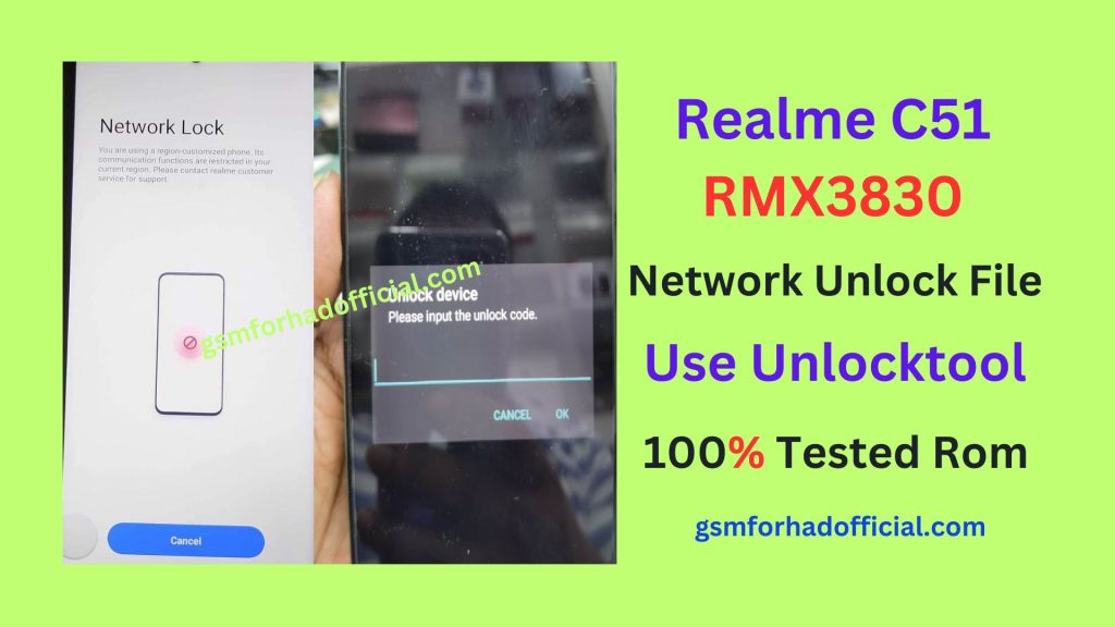 Realme C51 Network Unlock File