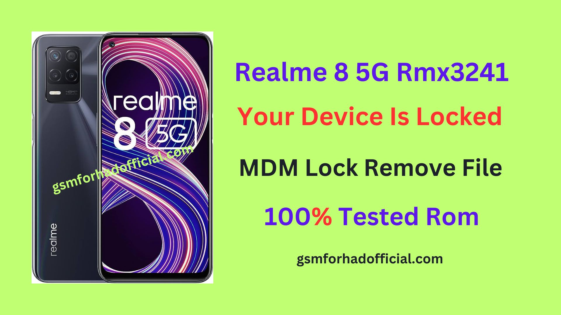 Realme Rmx3241 MDM Remove File