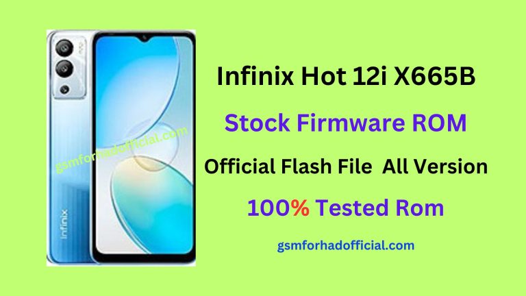 Infinix X665B Flash File