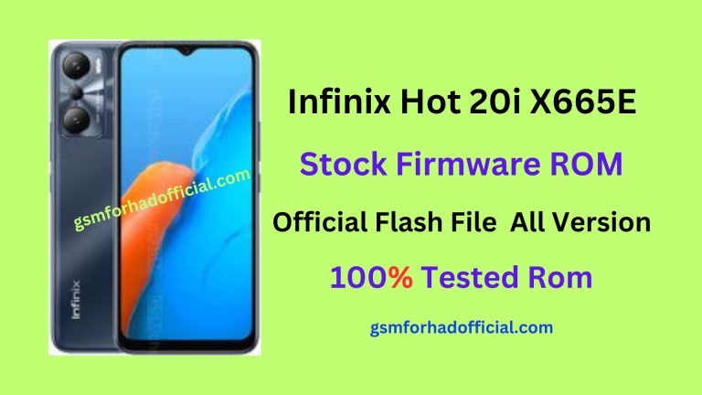 Infinix X665E Flash File