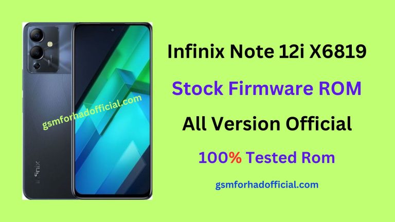 Infinix X6819 Flash File