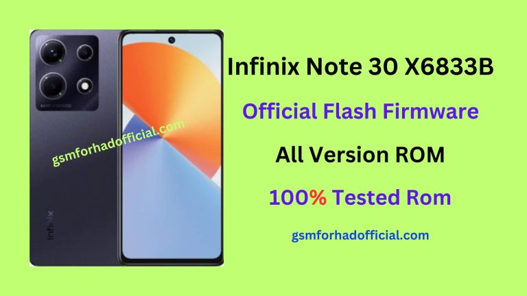 Infinix X6833B Flash File