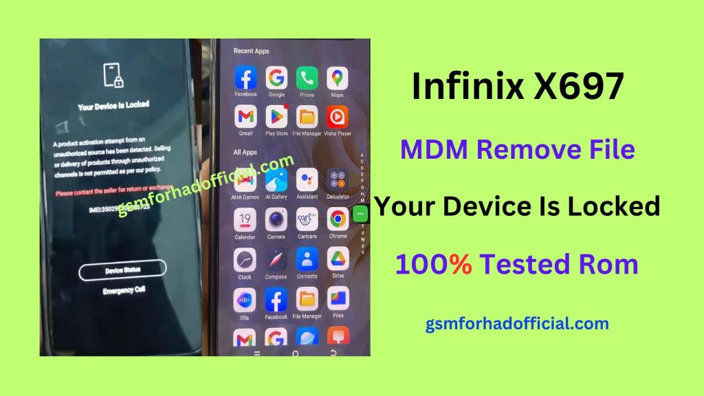 Infinix X697 MDM Remove File