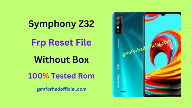 Symphony Z32 FRP Reset File