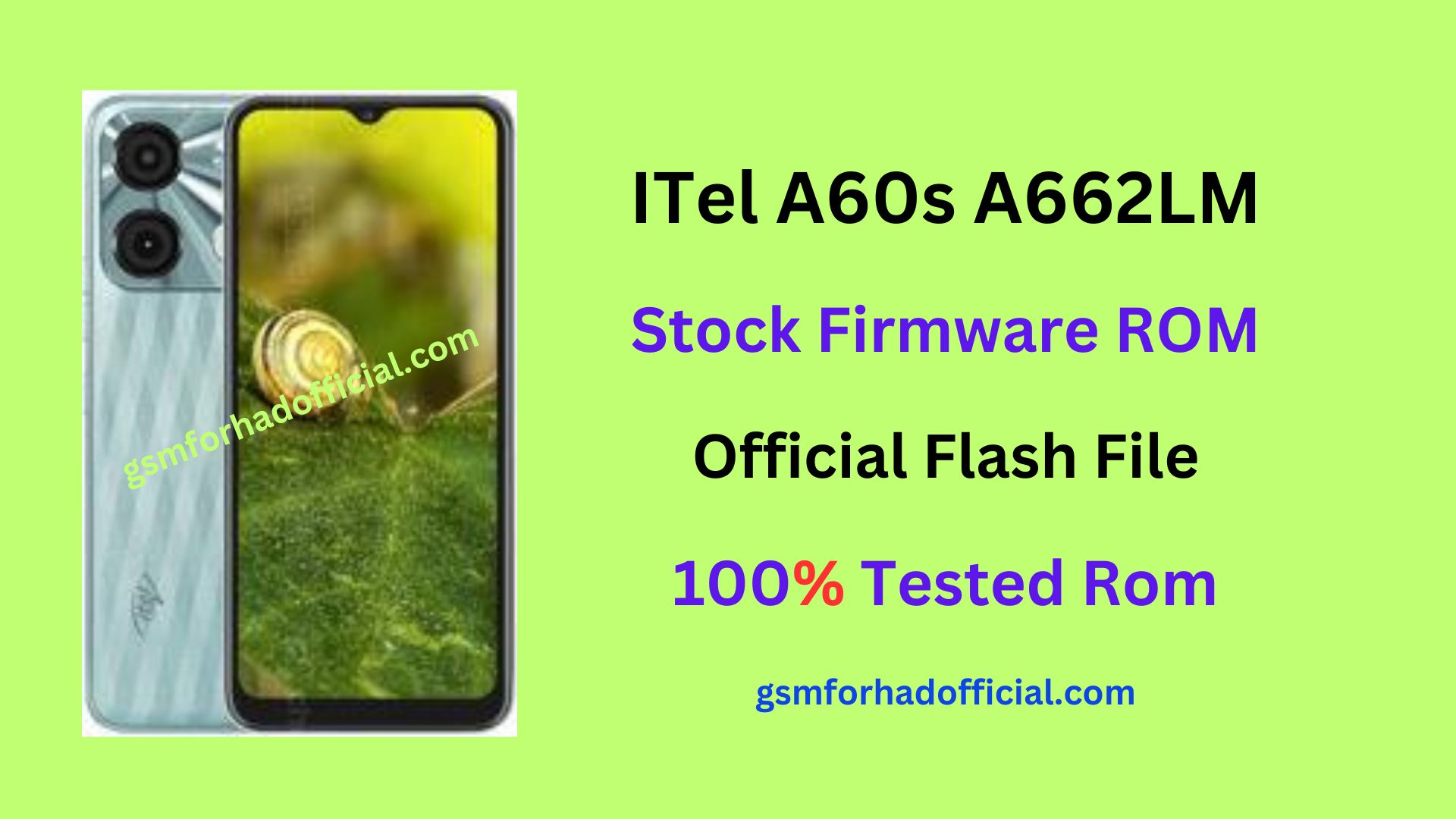 ITel A60s A662LM Flash File