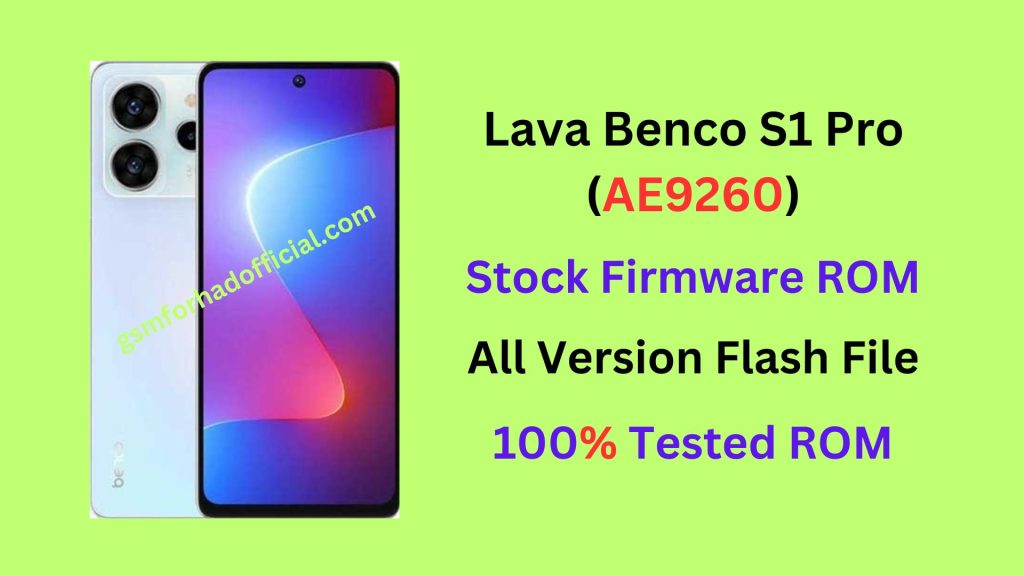 Lava Benco S1 Pro AE9260 Flash File