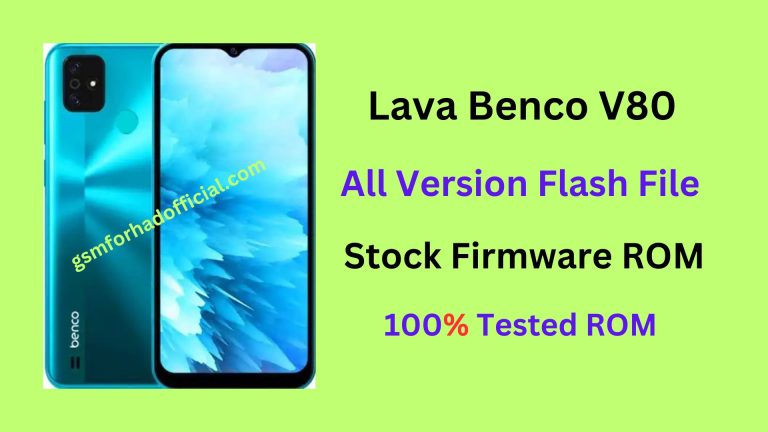 Lava Benco V80 Flash File