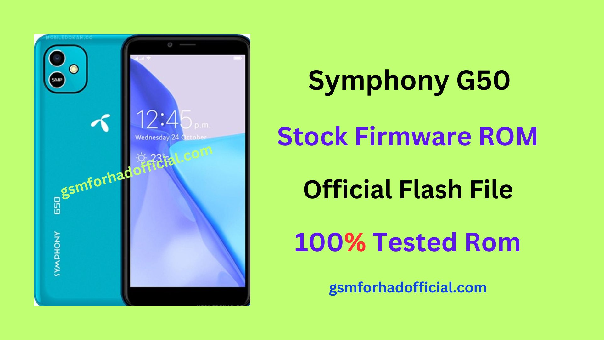 Symphony G50 Flash File