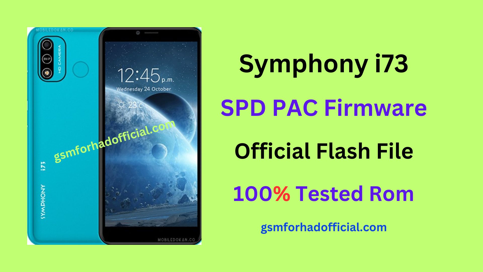 Symphony i73 Flash File