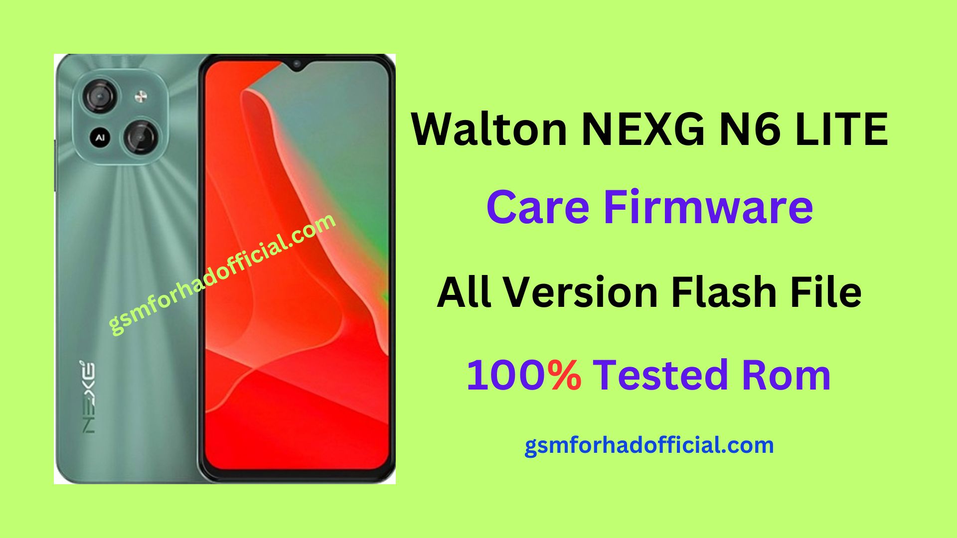 Walton NEXG N6 LITE Flash File