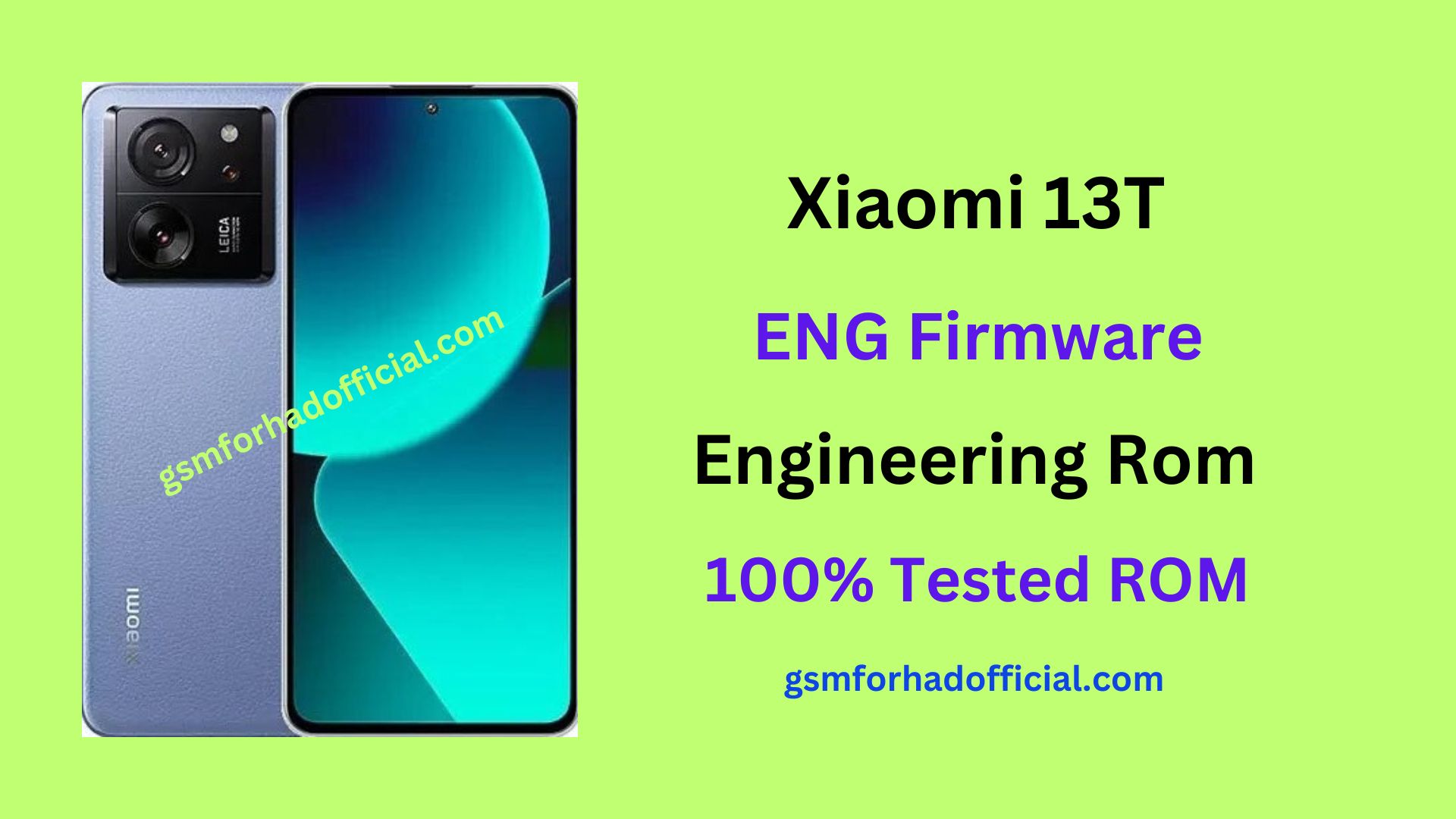 Xiaomi 13T (aristotle) ENG Firmware