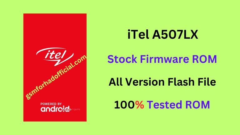 iTel A507LX Flash File