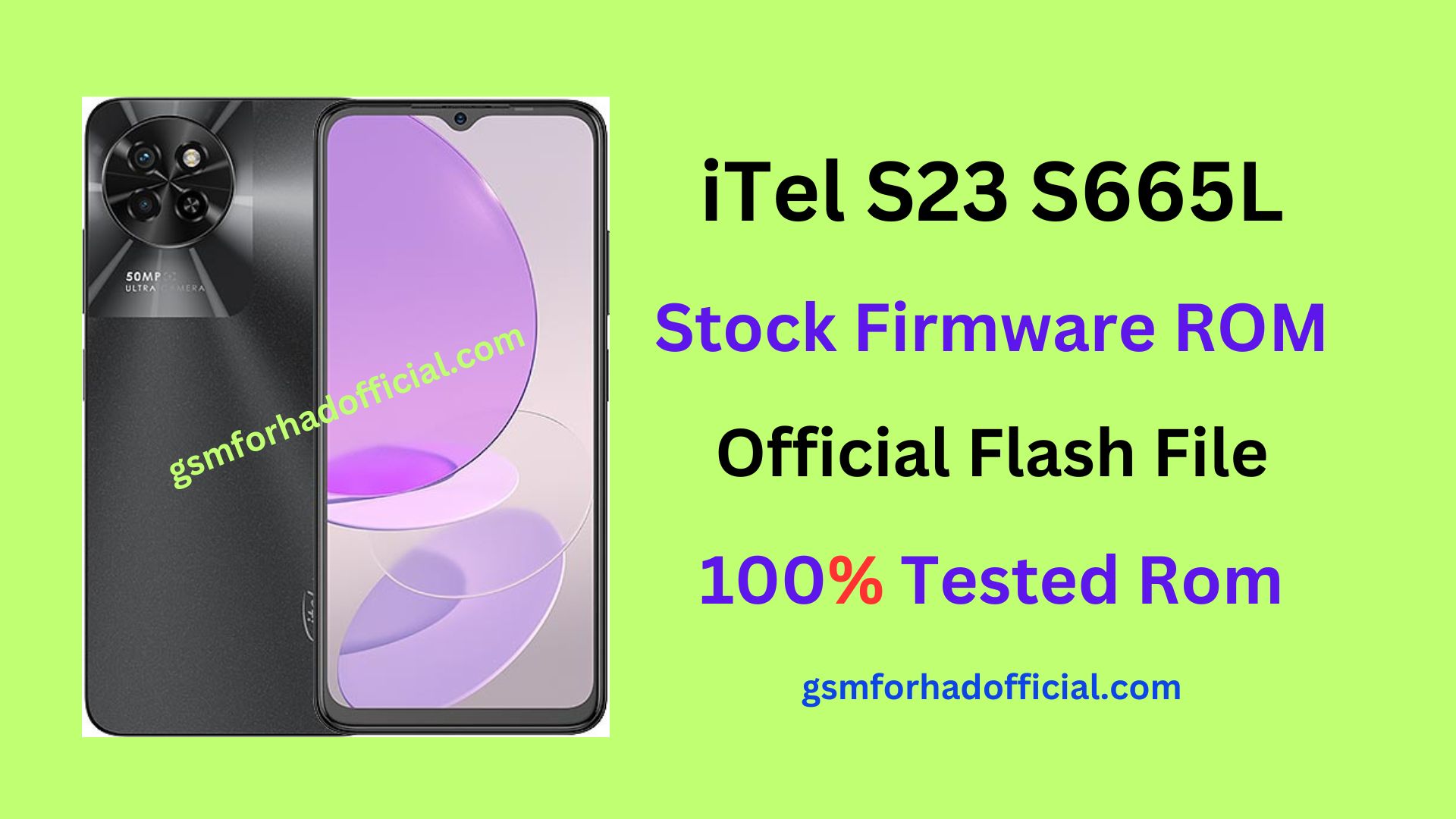 iTel S665L Flash File