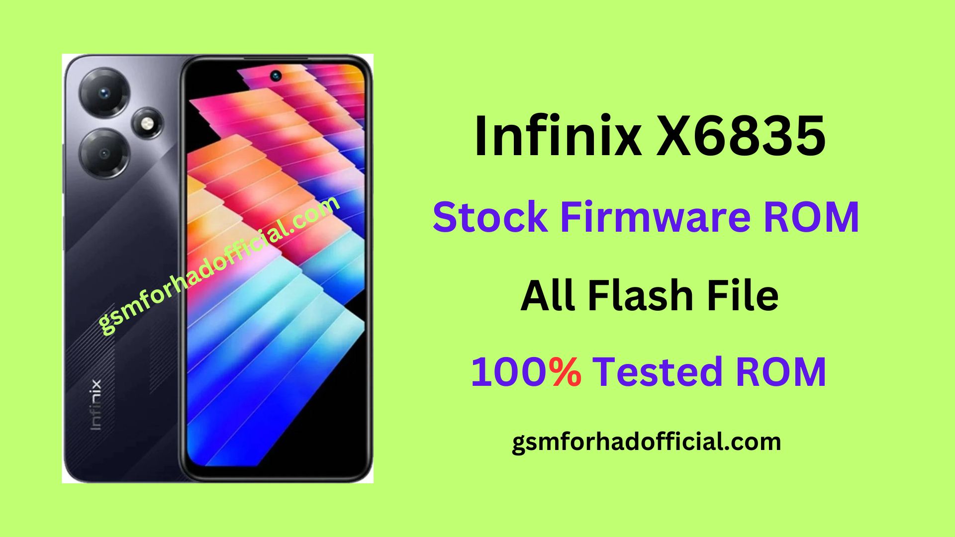 Infinix X6835 Flash File